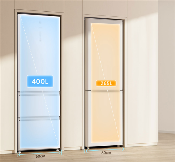 2999元！小米米家冰箱意式400L發布：純白機身、超窄邊框(圖3)